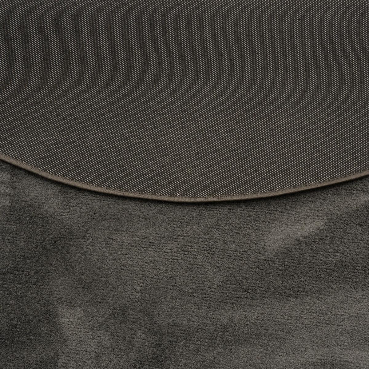 HOCHFLOR LANGFLOR TEPPICH SUPER SOFT MELIA RUND - Anthrazit, Textil (200/200cm) - Pergamon