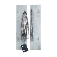GARDEROBENPANEEL Wandpaneel Beton Oxid Optik - Hellgrau, Holzwerkstoff (120/28/2cm) - Vladon