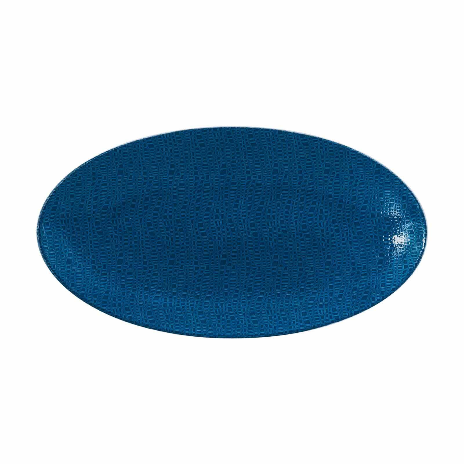 SERVIERPLATTE Life Fashion Classic Blue 33x18 cm - Blau, Keramik (17.9/2.5/32.9cm) - Seltmann Weiden