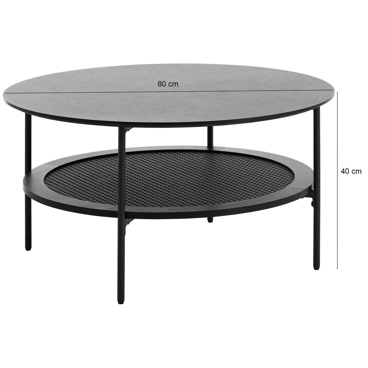 COUCHTISCH Mogest 80 cm - Beige, Holzwerkstoff/Metall (80/80/40cm) - Selsey