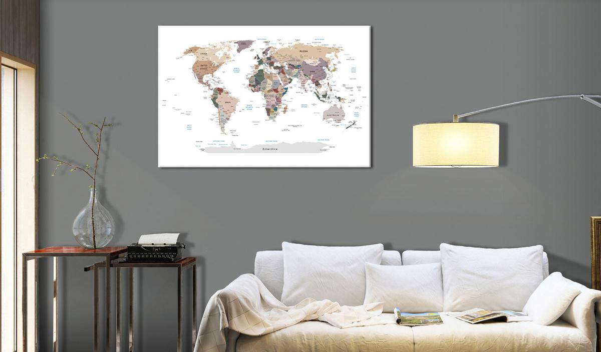 PINNWANDBILDER Beige 120/80 cm - Beige/Braun, Naturmaterialien/Textil (120/80cm) - KUNSTLOFT