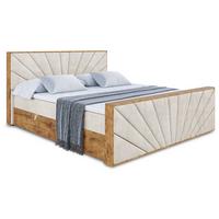 BOXBETT mit Matratze H4 und Lattenrost - LOLLI6-Z - 180x200 - Beige Casablanca - Beige, Holzwerkstoff (180/200cm) - ALTDECOR