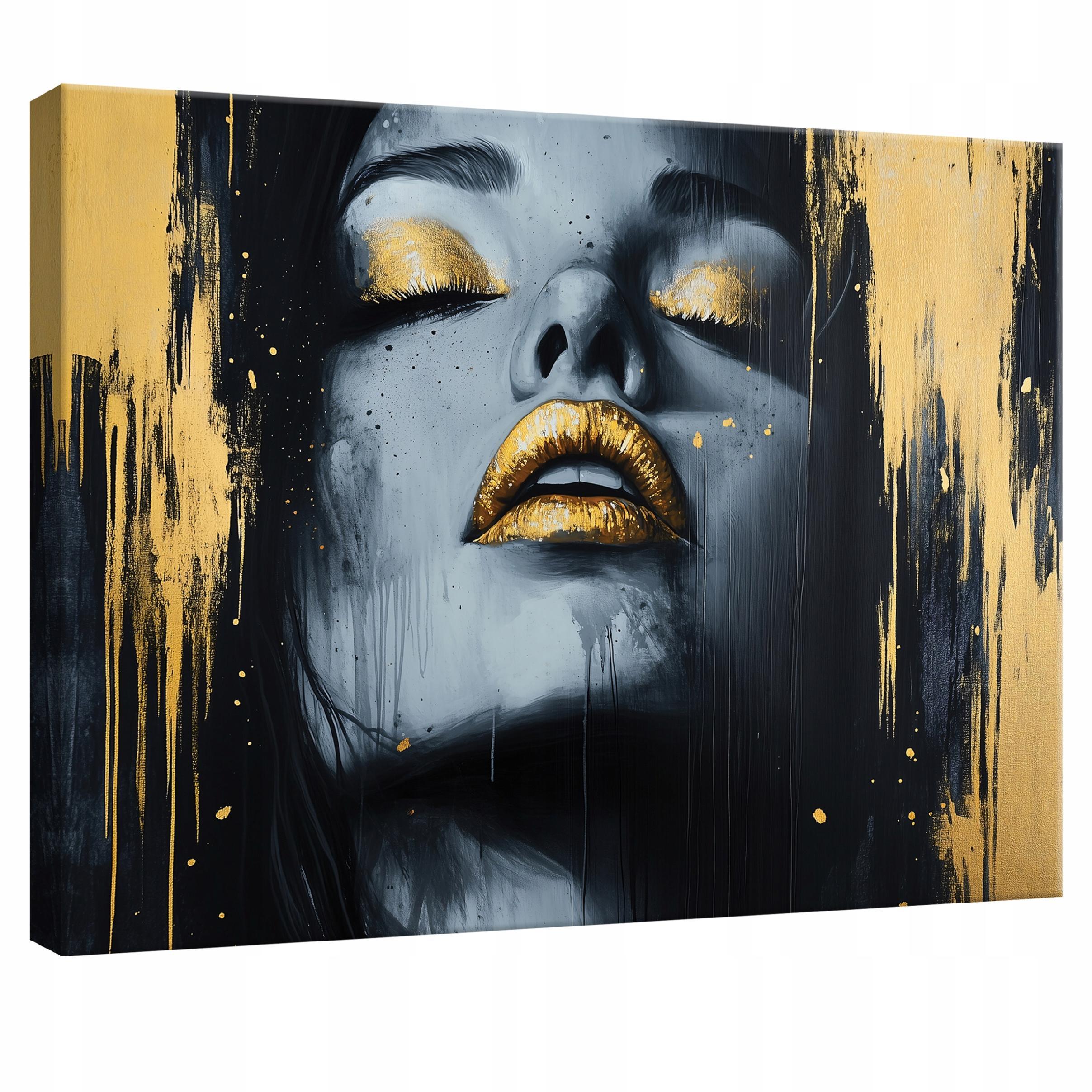LEINWANDBILD Abstrakt Frau Modern 100x70 - Multicolor, Holzwerkstoff (100/70cm) - Wallarena
