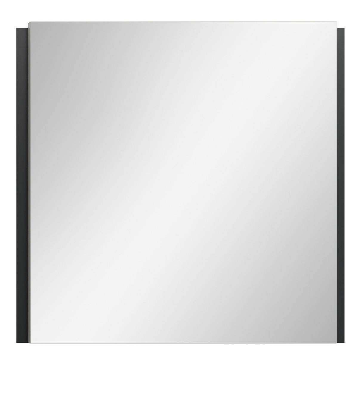 GARDEROBENSPIEGEL Kaschmir, Wandspiegel 72 x 70 cm - Kaschmir/Schwarz, Glas/Holzwerkstoff (72/70/5cm) - Inn.Furn