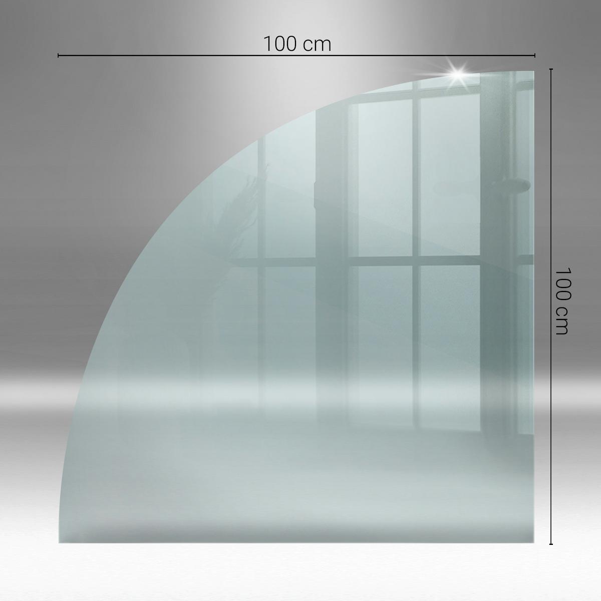 GLASPLATTE für Kamin transparent 100x100 cm - Transparent, Glas (100/100/0.4cm) - TULUP