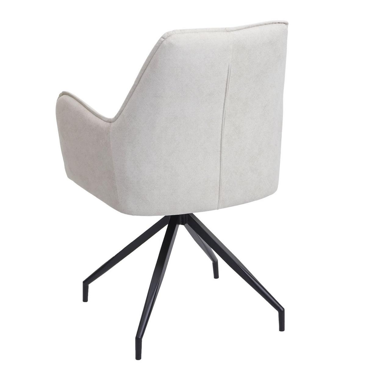 ESSZIMMERSTUHL Cremeweiß - Beige/Weiß, Textil (59/91/60cm) - MCW