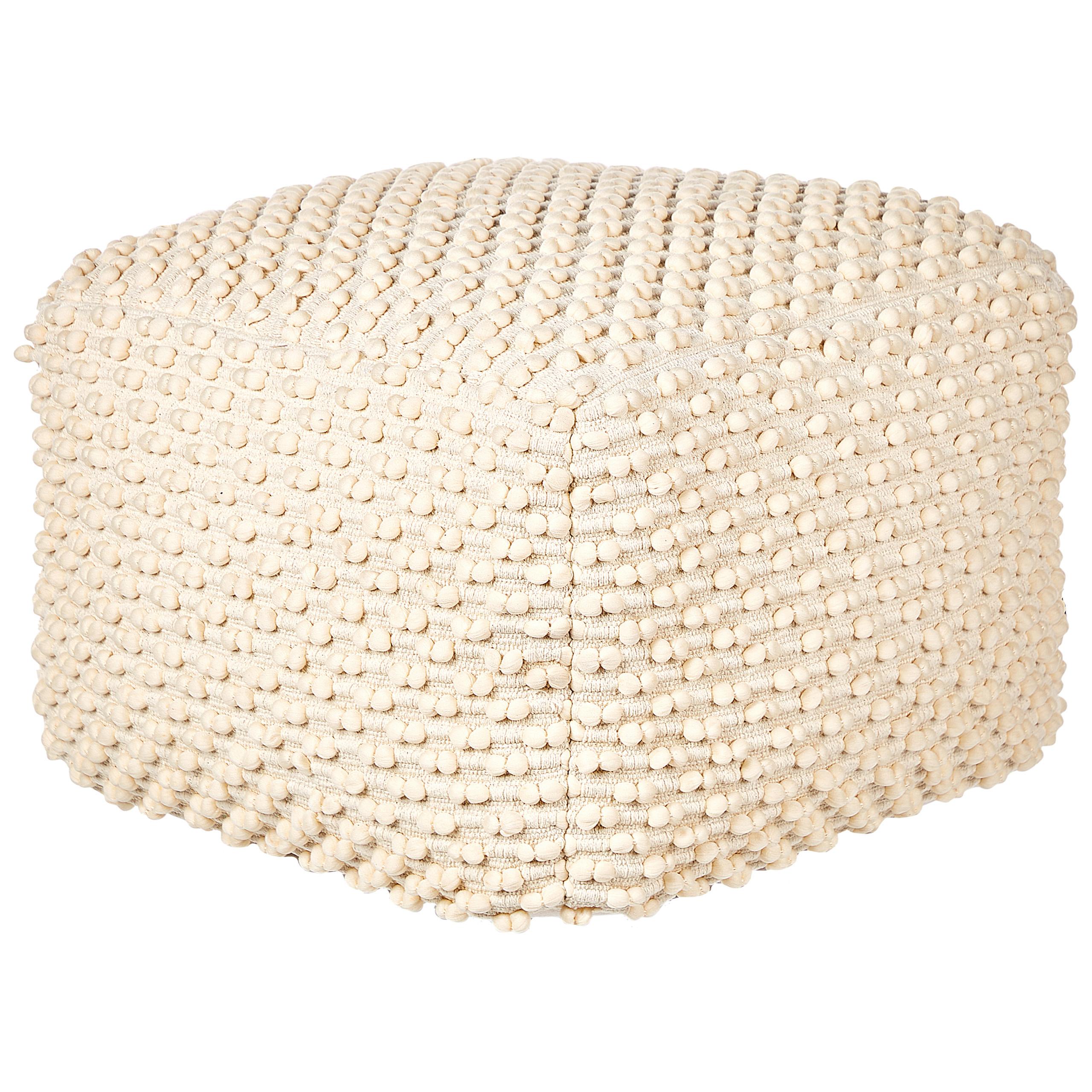 POUF Hellbeige Kingri - Beige, Naturmaterialien (50/35/50cm) - Beliani