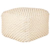 POUF Hellbeige Kingri - Beige, Naturmaterialien (50/35/50cm) - Beliani