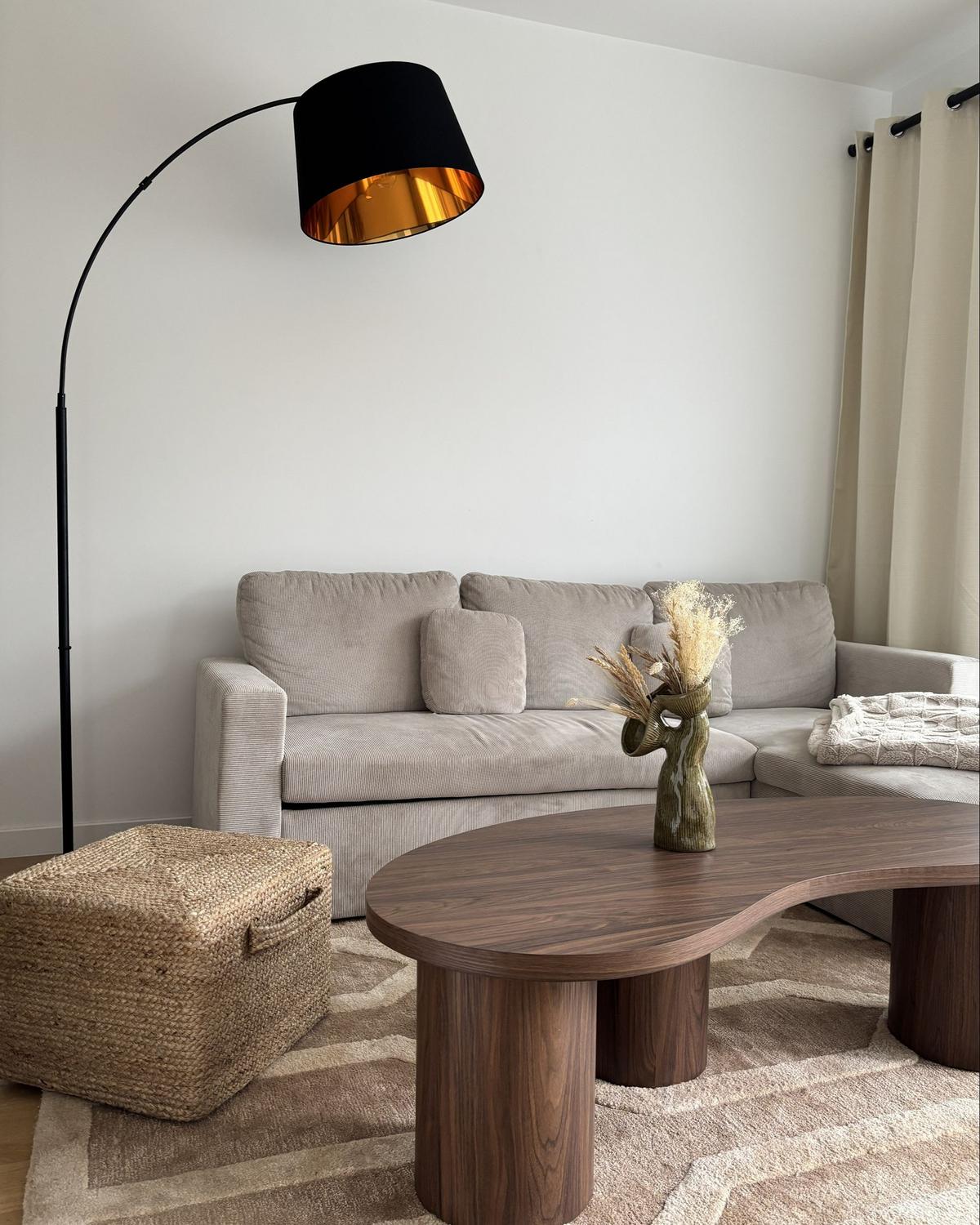 STEHLAMPE Yabus 109/50/197 cm - Schwarz, Metall (109/50/197cm) - Beliani