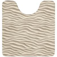 WC-VORLEGER Sand - Wellen - Beige Toilettenvorleger 55x60 cm - Beige, Textil (55/1cm) - OnlyWow