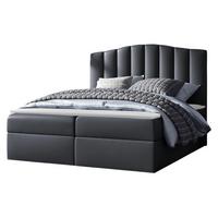 BOXBETT Lindos - H3 - Blaugrau, Holz (160/200cm) - MIRJAN24