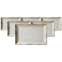 SERVIERPLATTEN Alfonso beige 34 x 23 cm 6er Set - Beige, Keramik (23/2.5/34cm) - Ritzenhoff Breker