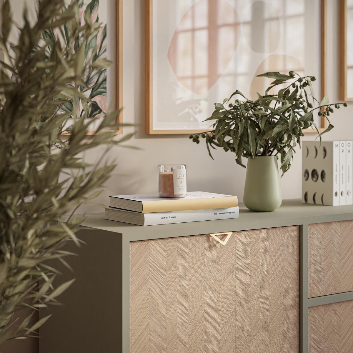 KOMMODE ALOE KSZD106 mit Schubladen Eukalyptus - Eukalyptusholzfarben, Holzwerkstoff (106/80/38cm) - Lookway