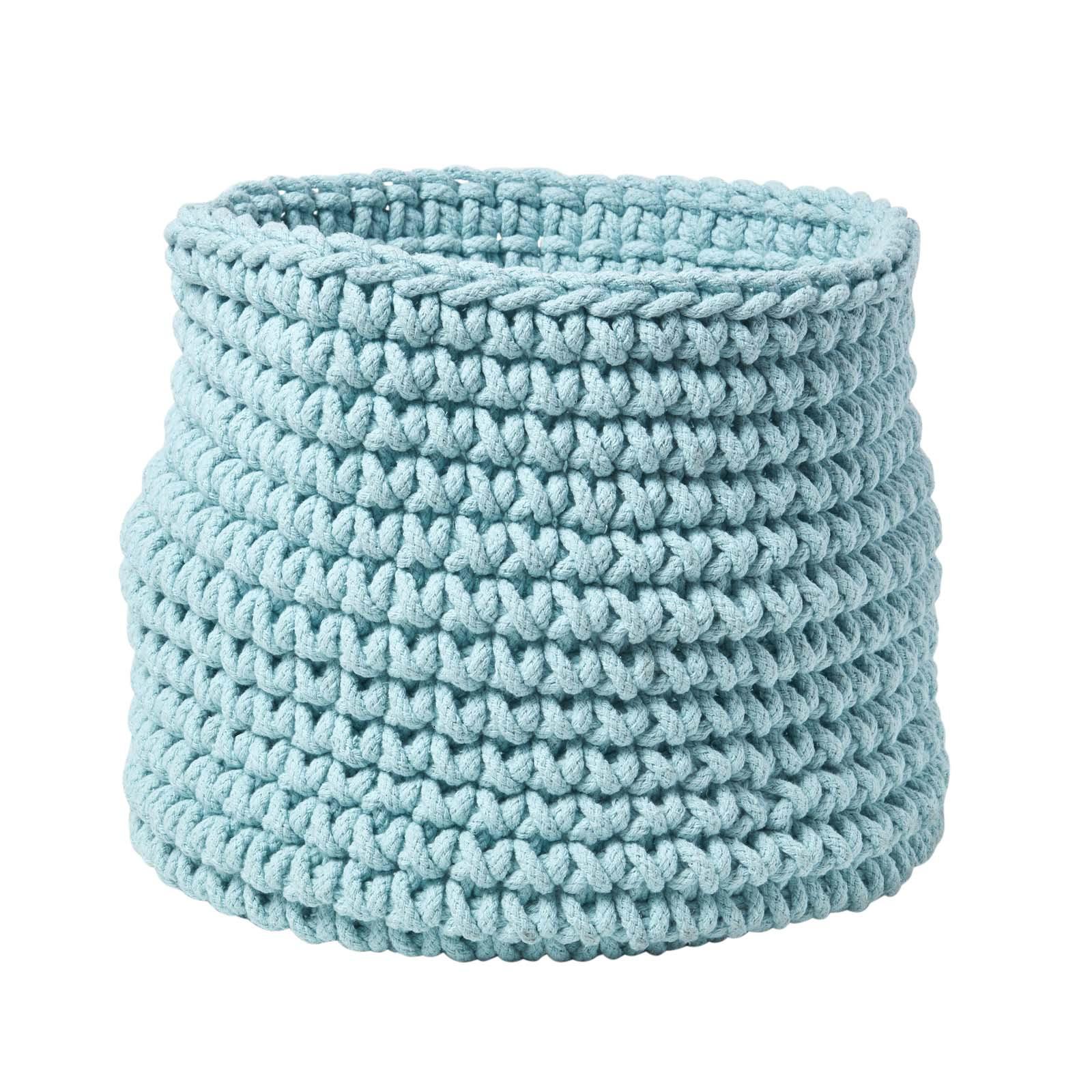 AUFBEWAHRUNGSKORB Baumwolle 42/37 cm - Pastellblau, Textil (42/42/37cm) - Homescapes