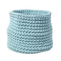 AUFBEWAHRUNGSKORB Baumwolle 42/37 cm - Pastellblau, Textil (42/42/37cm) - Homescapes