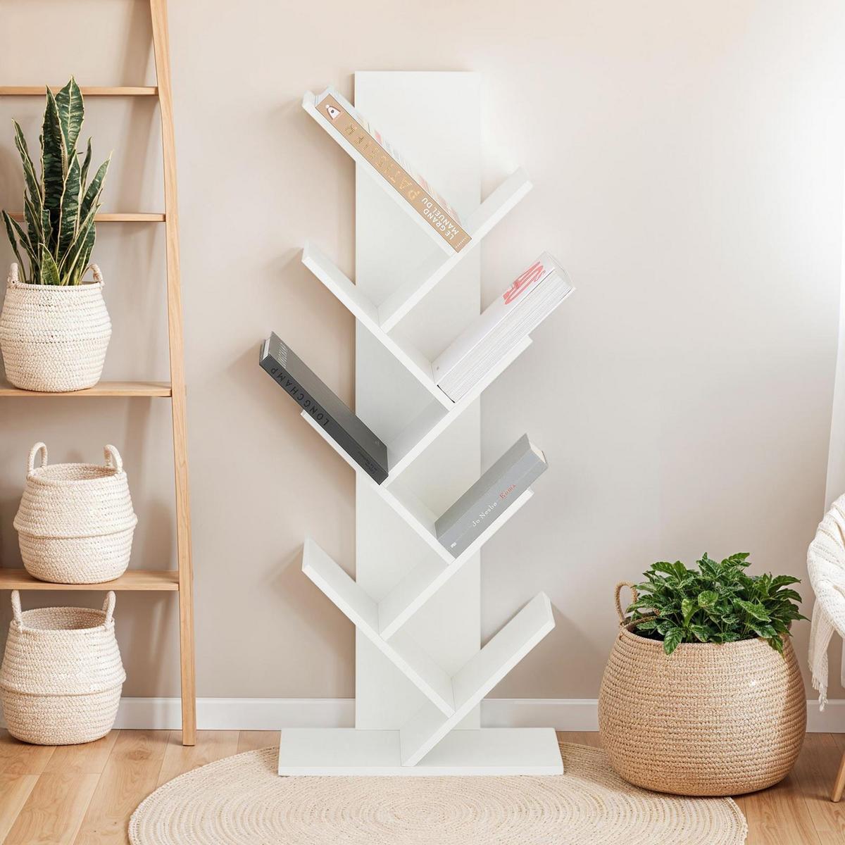 BÜCHERREGAL JULES weiß - Weiß, Holzwerkstoff (48/116/23cm) - IDIMEX