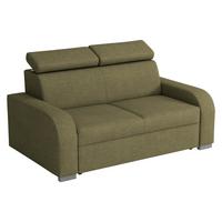 SOFA Oslo 2 - Silberfarben/Grün, Holz/Kunststoff (170/85/100cm) - MIRJAN24