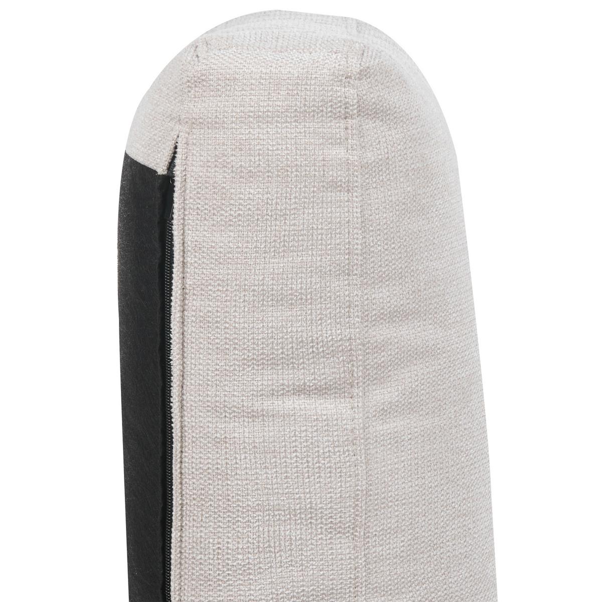 SESSEL hellbeige Nurmo - Dunkelbraun/Beige, Textil (86/78/74cm) - Beliani