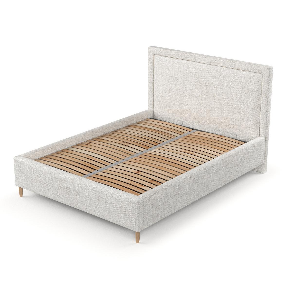 POLSTERBETT Vega 120/200 cm Creme im Neve Stoff - Creme/Naturfarben, Holz/Holzwerkstoff (120/200cm) - AltaBeds
