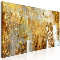 KUNSTDRUCK Gold 120/40 cm - Goldfarben/Grau, Textil (120/40cm) - KUNSTLOFT