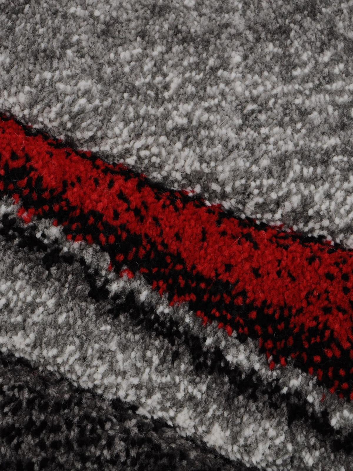 TEPPICHLÄUFER Abstrakt BIENO Polypropylen Rot 80 x 150 cm - Rot, Textil (80/150cm) - KADIMA DESIGN