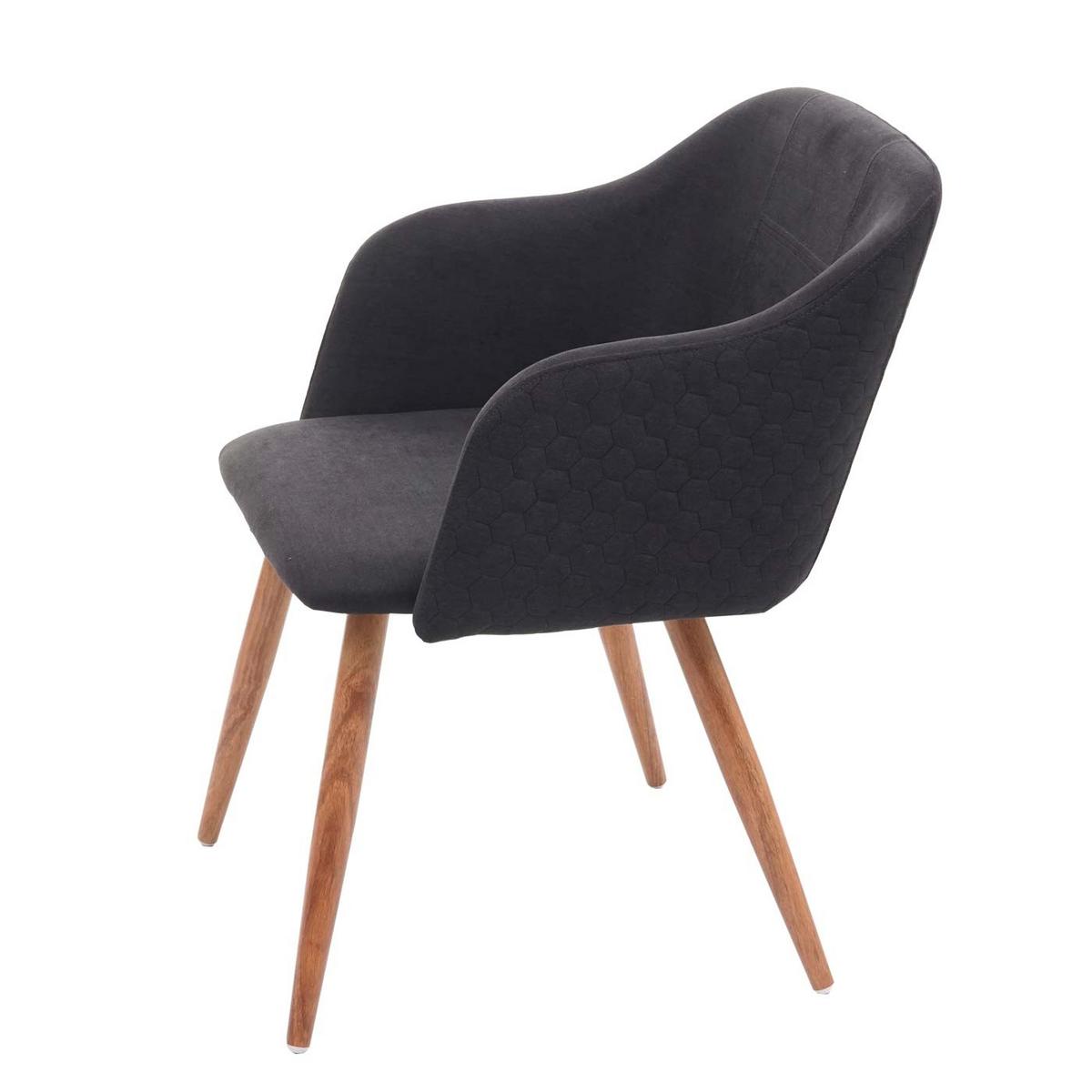 ESSZIMMERSTUHL Anthrazit - Anthrazit, Textil (53/78/60cm) - MCW