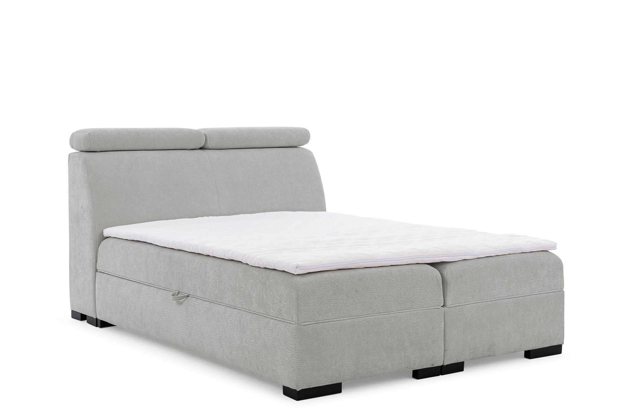 BOXBETT Nestor Dress Me Set.1 - Hellgrau, Holzwerkstoff/Textil (200/200cm) - Fun Möbel