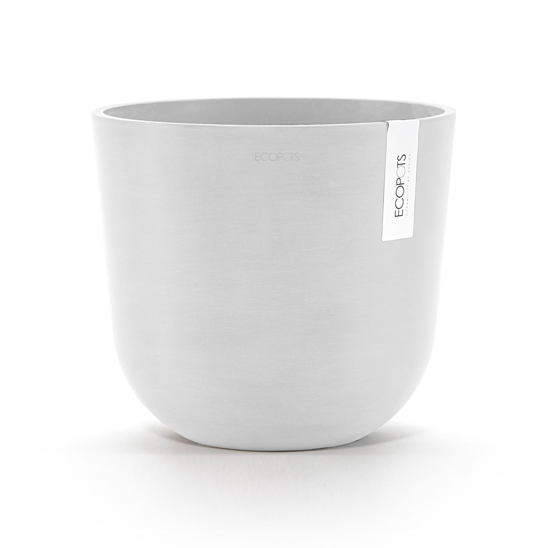 BLUMENTOPF mit Wasserreservoir Oslo 25/21,4 cm Weiß - Weiß, Kunststoff (25/21.4cm) - Ecopots
