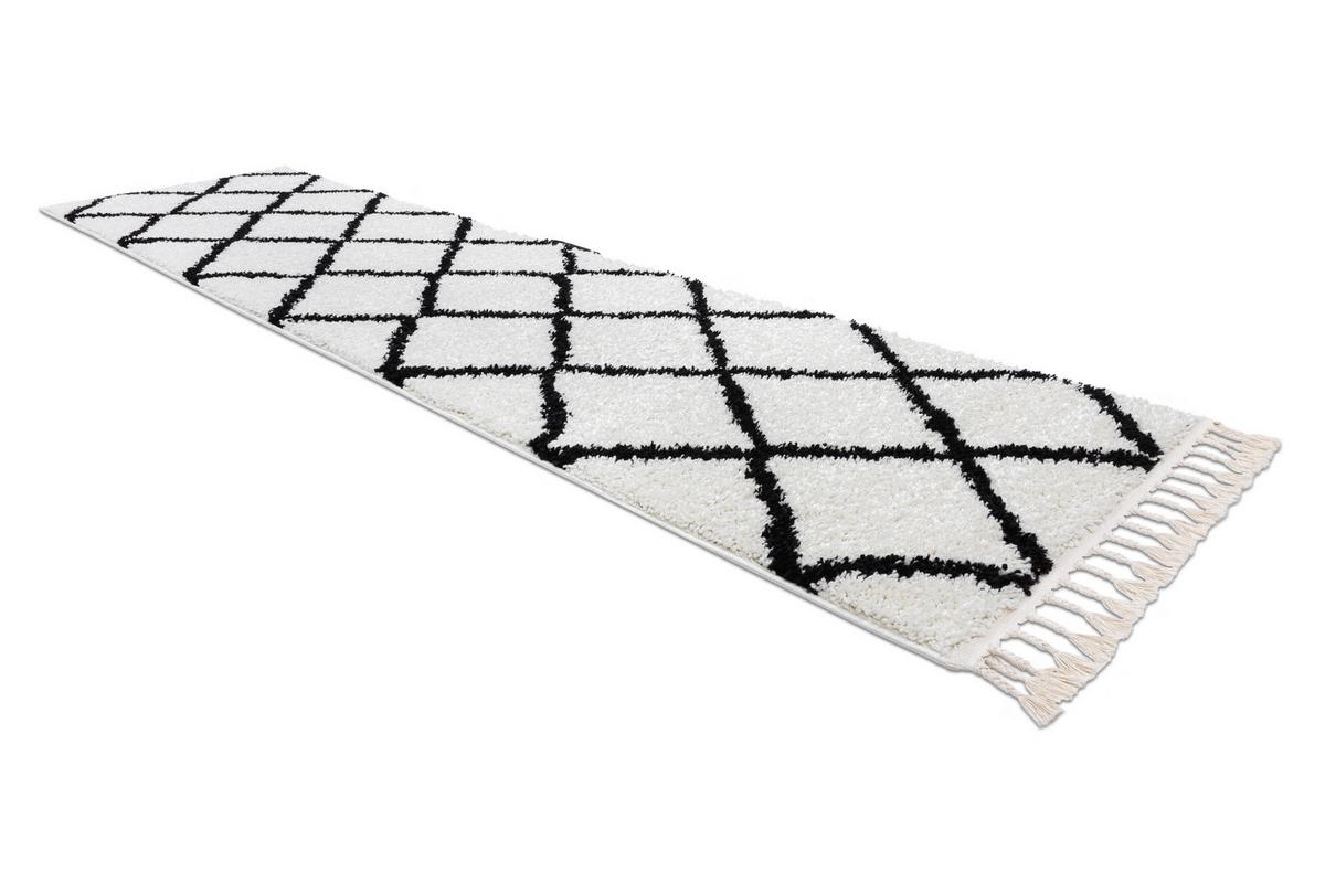 TEPPICH Berber 60/200 cm - Weiß, Textil (60/200cm) - rugsX