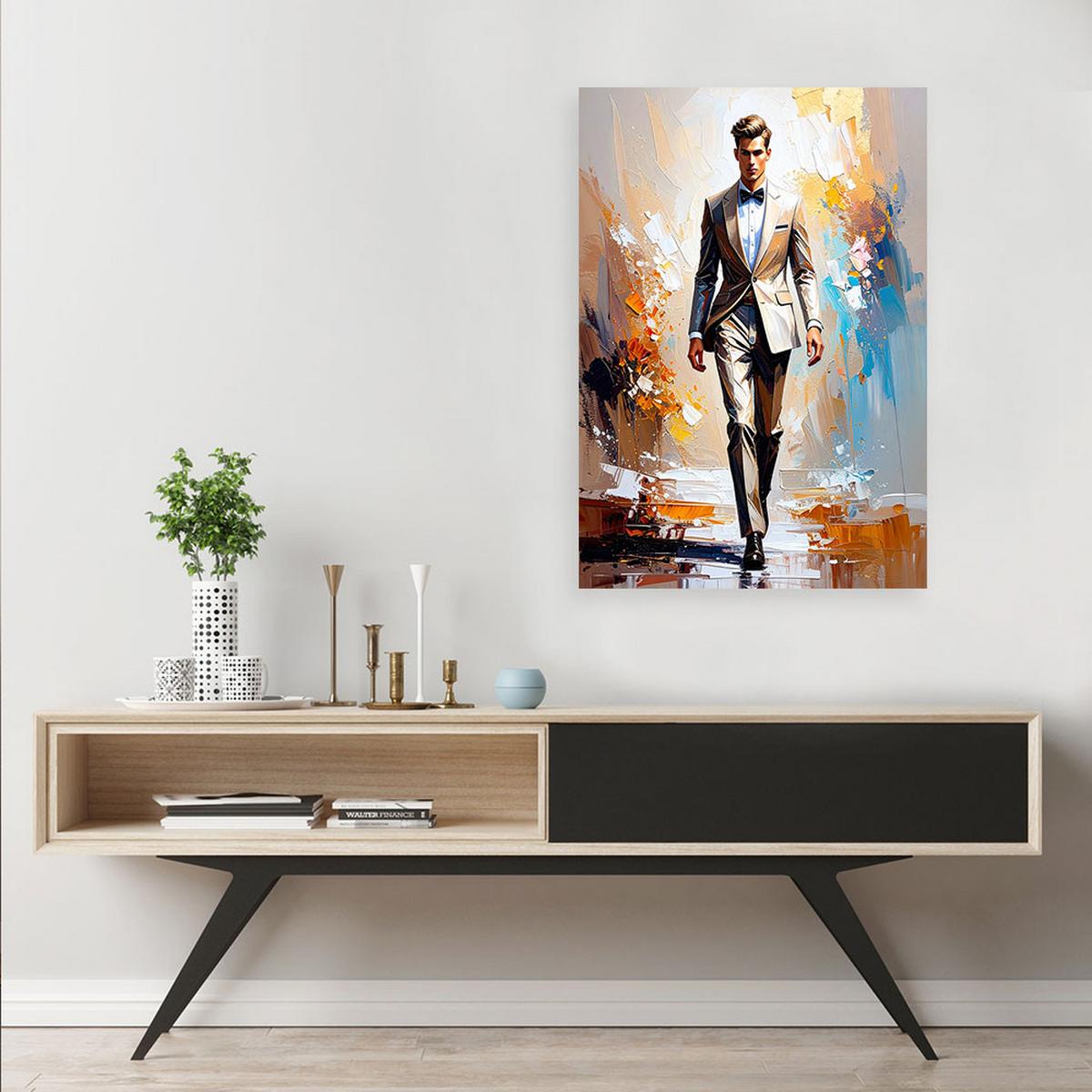 LEINWANDBILD Menschen & Charaktere 40x60cm - Beige, Textil (40/60cm) - Feeby