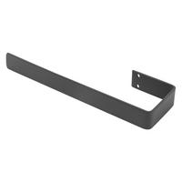 HANDTUCHHALTER 38 cm aus Stahl Anthrazit Wandmontage für Bad & Küche - Grau, Metall (10/4/38cm) - LuxeBath