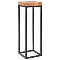 BEISTELLTISCH – Akazienholz Metall Natur 30x97x30 cm Industrial - Beige/Schwarz, Holz/Metall (30/30/97cm) - KADIMA DESIGN