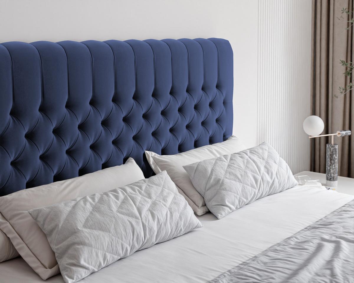 BOXBETT 120x200 cm mit Topper - Blau, Holzwerkstoff/Textil (120/200cm) - Idohome