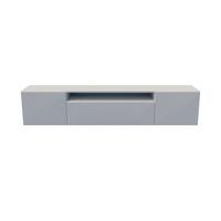 LOWBOARD CAVA 200/41/40 cm, Hängender TV-Schrank Weiß - Weiß, Holzwerkstoff (200/41/40cm) - MASSENO