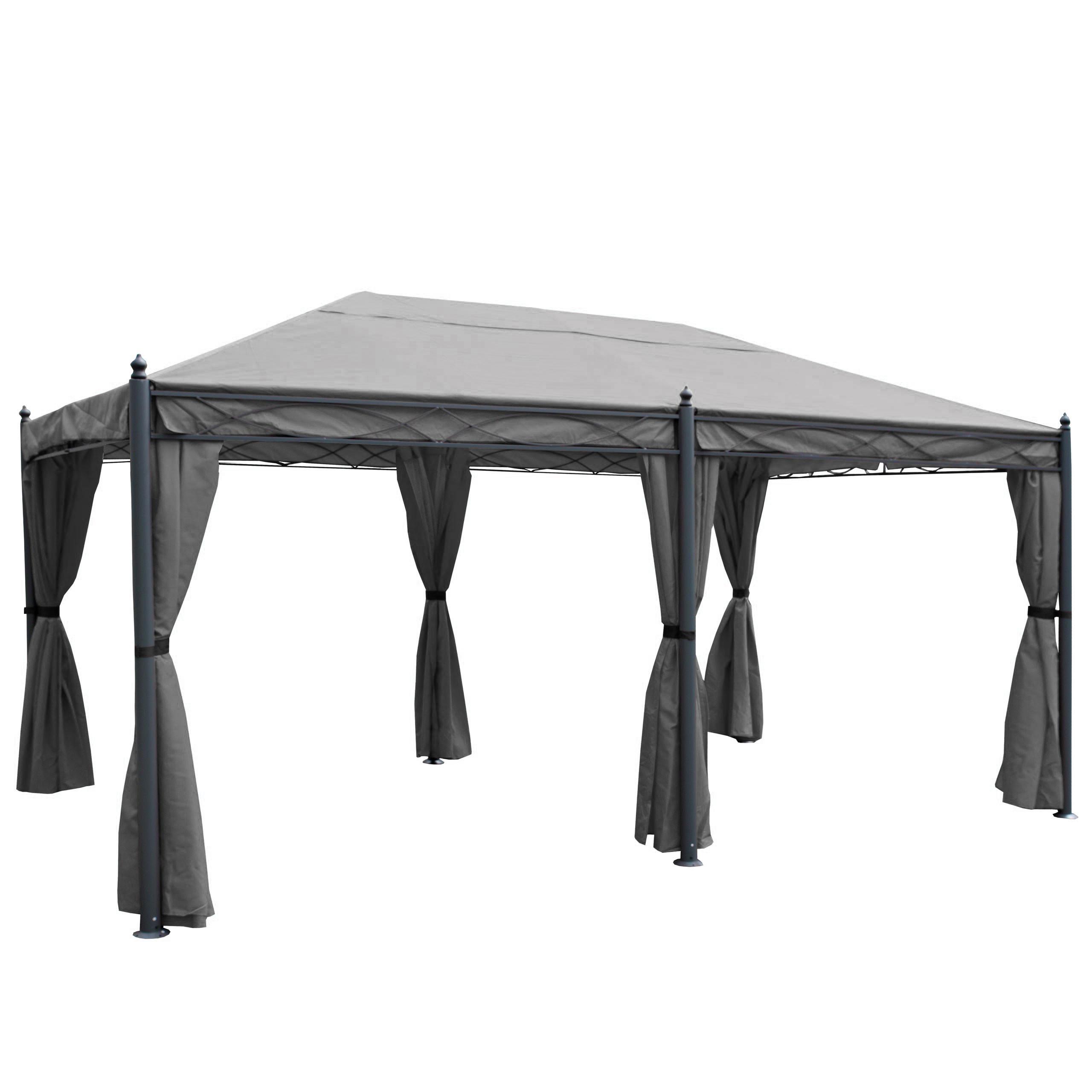 PERGOLA CALPE Grau - Grau, Metall (298/276/500cm) - MCW