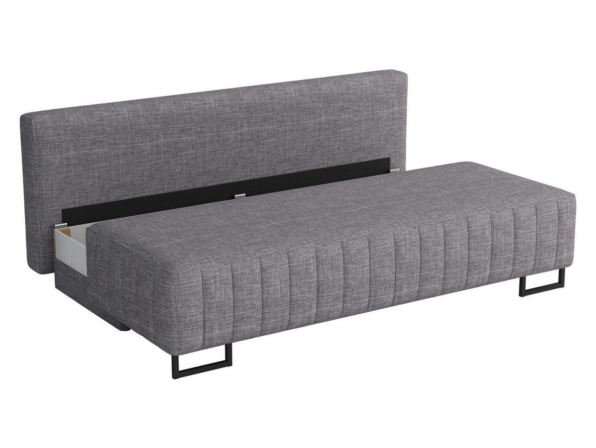 SCHLAFSOFA Laguna - Schwarz/Grau, Holz/Textil (200/90/90cm) - MIRJAN24