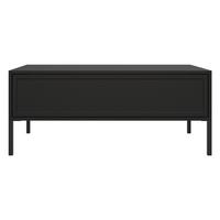 COUCHTISCH Vilavio schwarz 100/50 cm - Schwarz, Holzwerkstoff/Metall (50/100/40cm) - Selsey