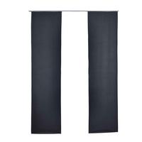 SCHIEBEVORHANG 2ER SET »München Dark« HxB 245x60 cm Dunkelgrau - Dunkelgrau, Textil (60/245cm) - Gardinenbox
