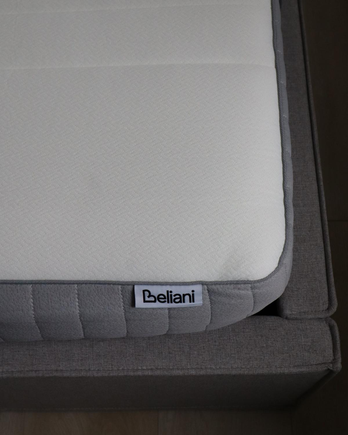 MEMORY-SCHAUMMATRATZE H2/3 Mittel 180/200 cm Whisper - Weiß, Textil (180/200cm) - Beliani
