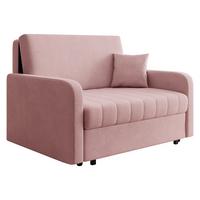 SCHLAFSOFA Viva Silk II - Schwarz/Rosa, Holz/Textil (132/85/98cm) - MIRJAN24