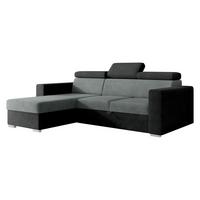 ECKSCHLAFSOFA Pedro 2rLC - Anthrazit/Silberfarben, Holz/Kunststoff (235/170cm) - MIRJAN24