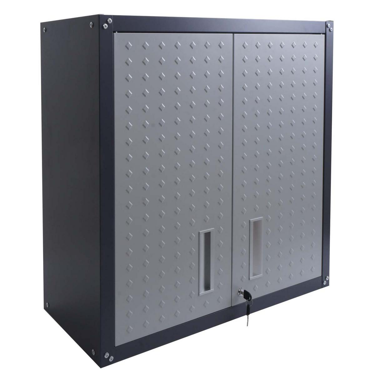 HÄNGESCHRANK Hellgrau, Anthrazit - Anthrazit/Hellgrau, Metall (77/77/31cm) - MCW