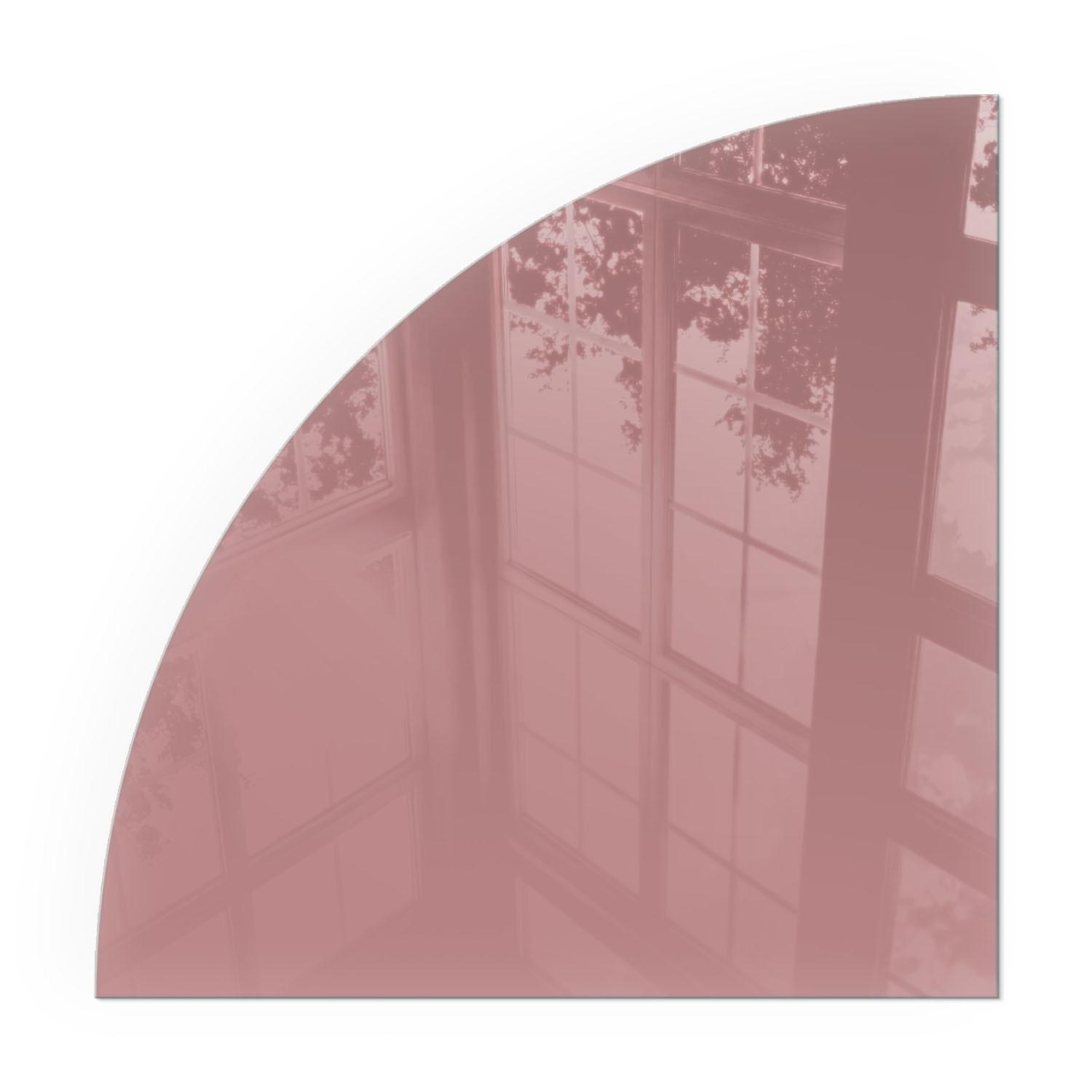 GLASPLATTE für Kamin 100x100 cm - Pink, Glas (100/100/0.4cm) - TULUP
