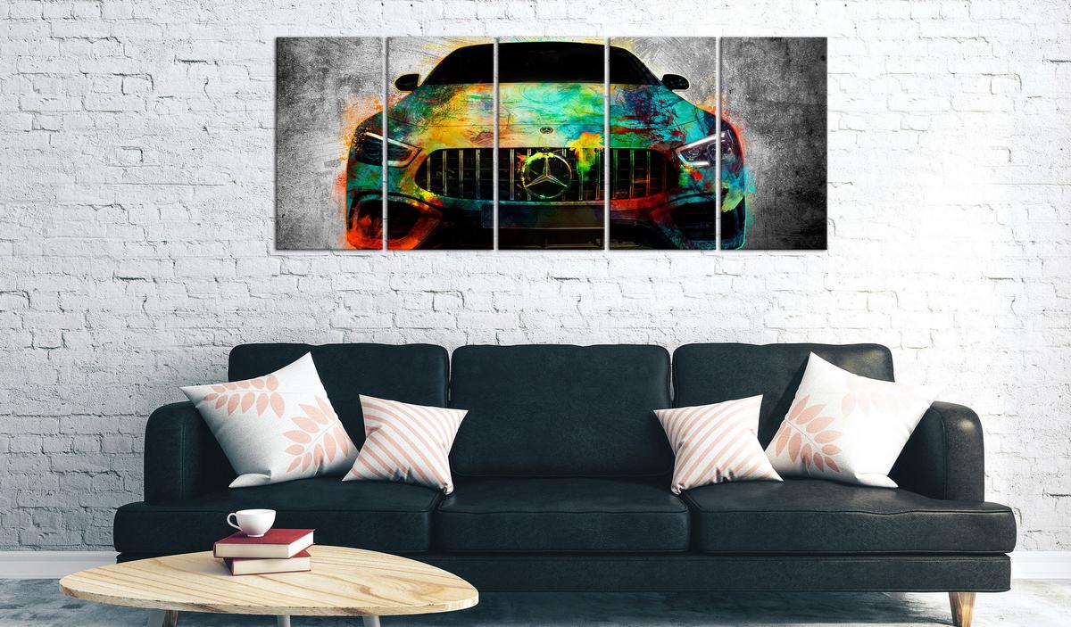 KUNSTDRUCK Bunt 200/80 cm - Multicolor, Textil (200/80cm) - KUNSTLOFT