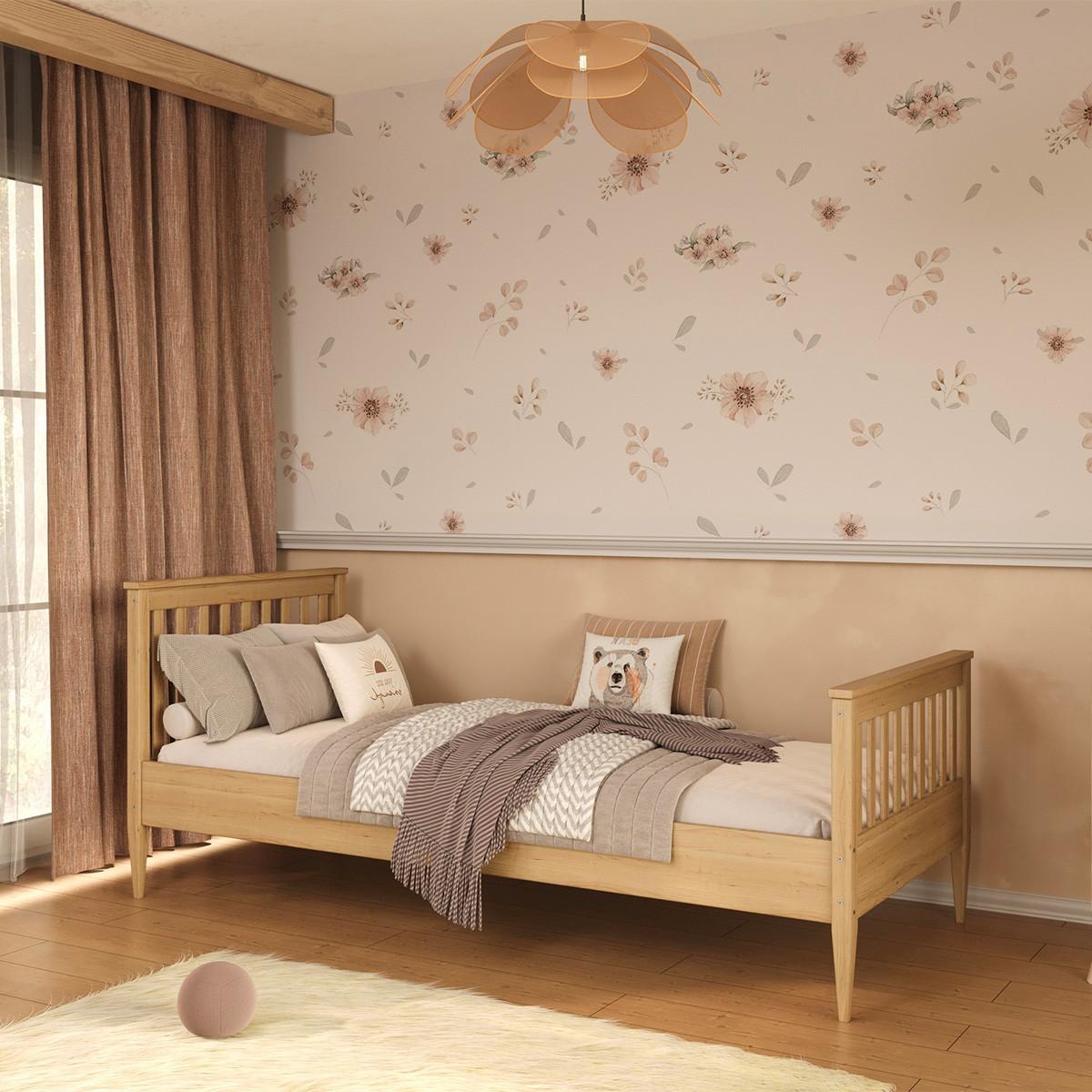 BETT 90/200 Ignas Holz - Braun, Holz (90/200cm) - Petits-meubles