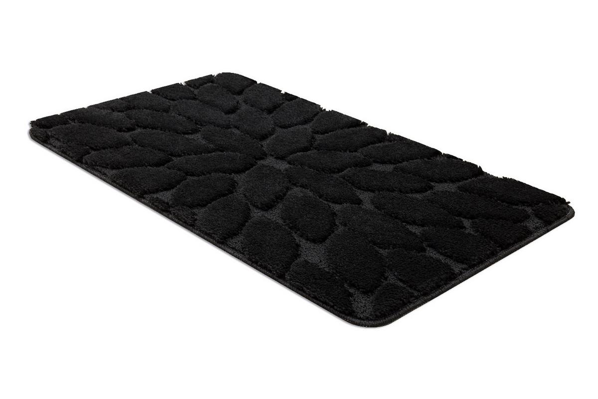 TEPPICH Dywaniki łazienkowe 50/80 cm - Schwarz, Textil (50/80cm) - rugsX