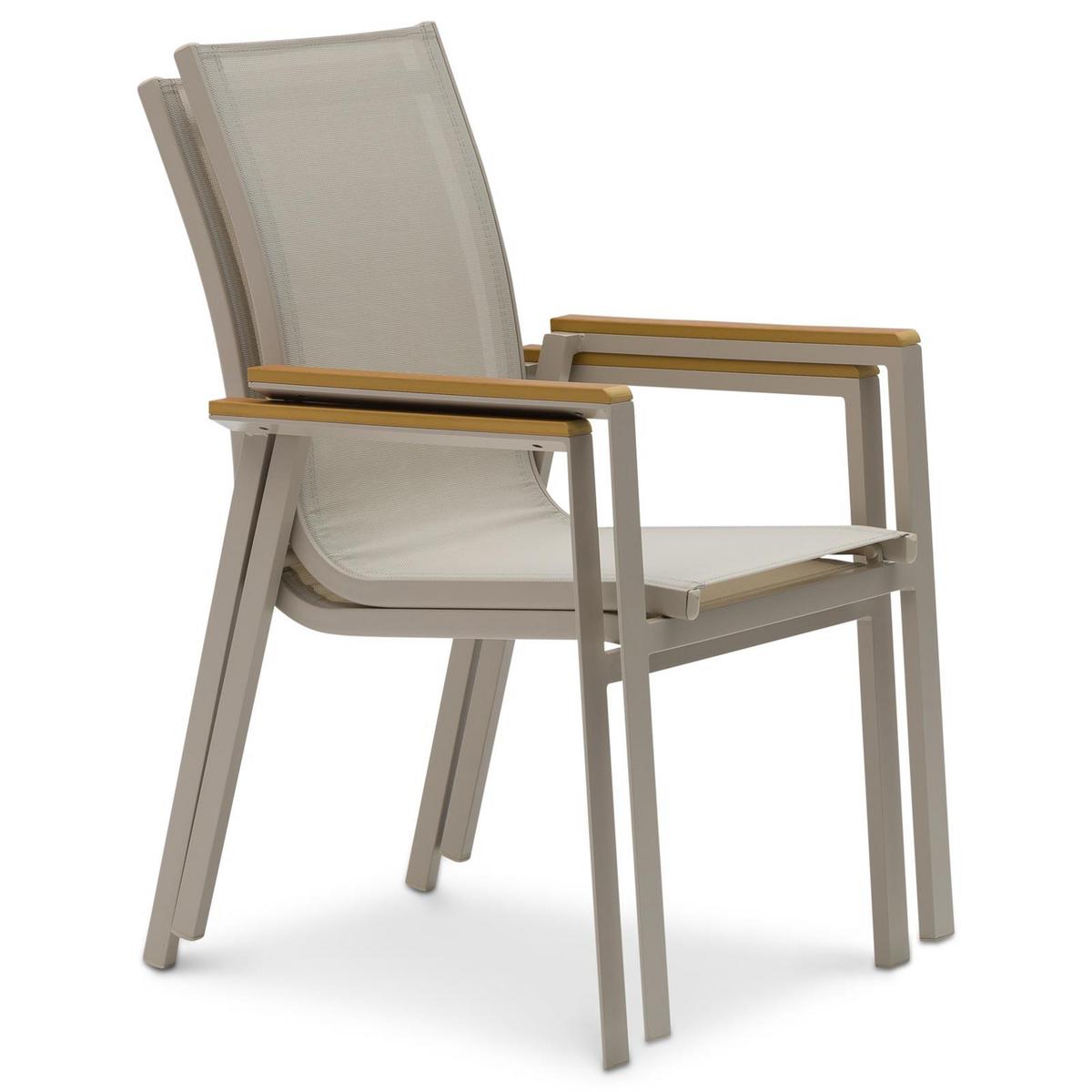 GARTENMÖBELSET WINDY - Beige, Metall - IDIMEX