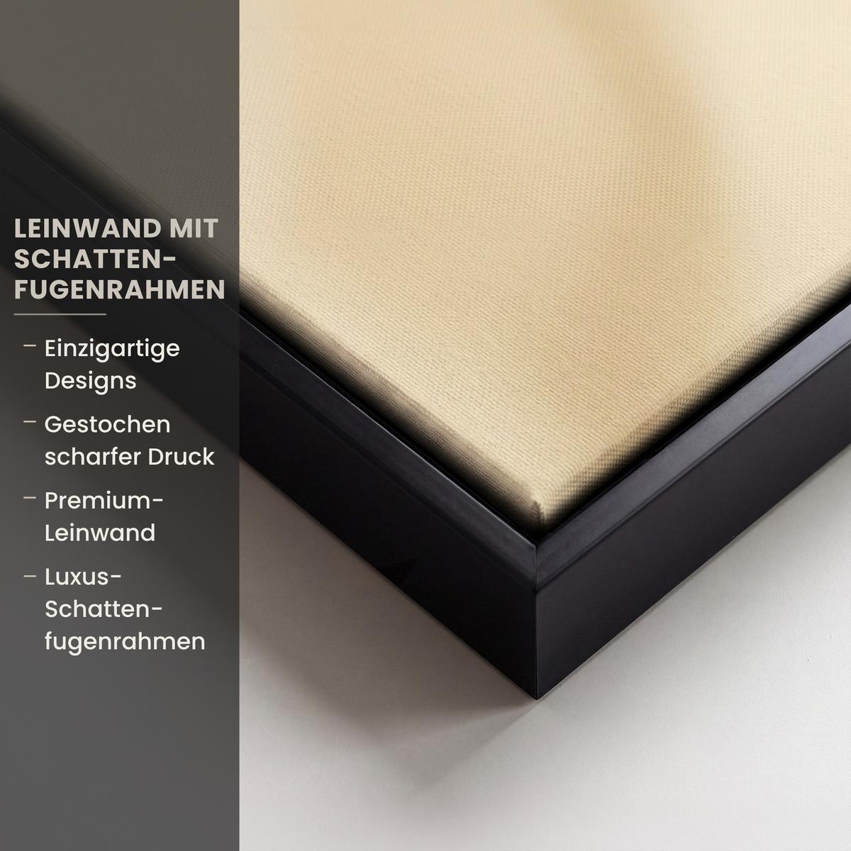 LEINWAND Bilder mit Rahmen - Beige - Osterkuchen - Eier - 90x60 - Beige, Textil (90/60cm) - MuchoWow
