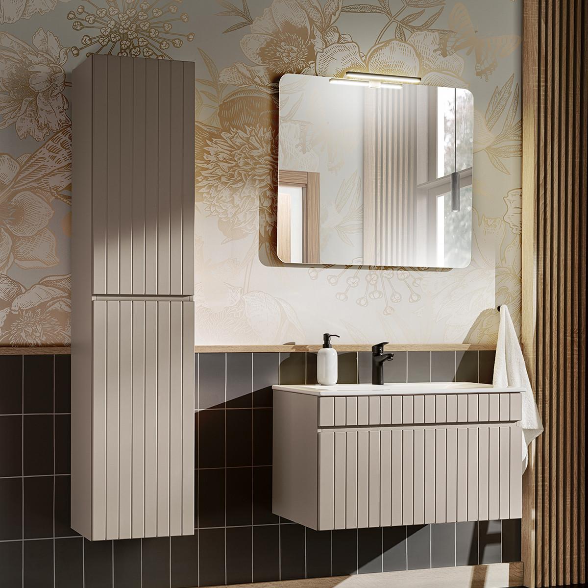 WASCHTISCH 80cm Zelie Kaschmir - Beige, Holzwerkstoff (80/46/46cm) - Petits-meubles