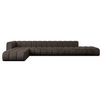 ECKSOFA modulares Sofa Zuvon-L3 - 478x177x70 cm Braun - Braun, Holzwerkstoff/Textil (478/177cm) - ALTDECOR